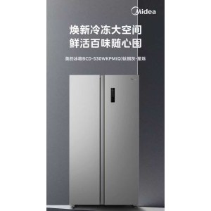 美的 冰箱 BCD-530WKPM(Q) 钛钢灰-星烁